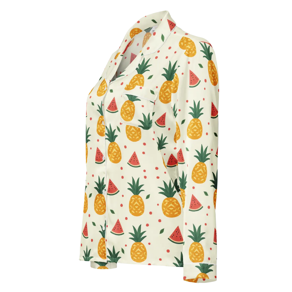 Tropical Long Sleeve Pajama - Silky Comfort - DipaliZ