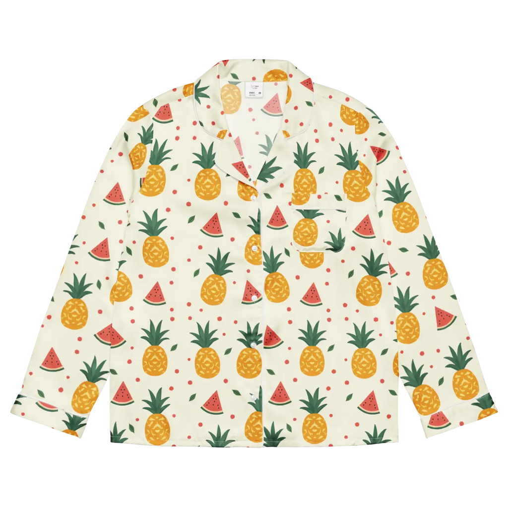 Tropical Long Sleeve Pajama - Silky Comfort - DipaliZ