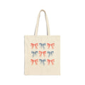 Pink and Blue Bow Tote Bag