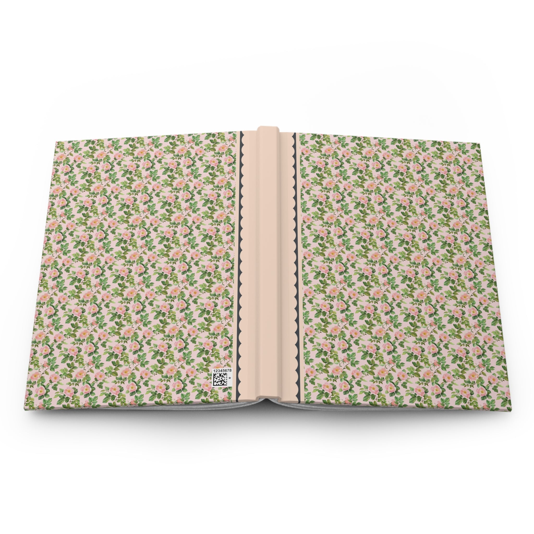 Pink Floral Notebook with Roses