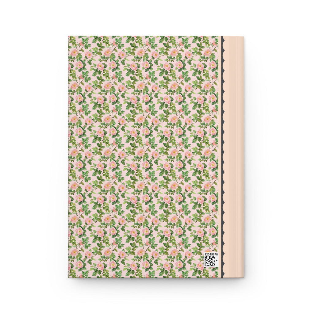 Pink Floral Notebook with Roses