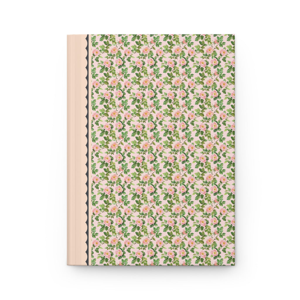 Pink Floral Notebook with Roses