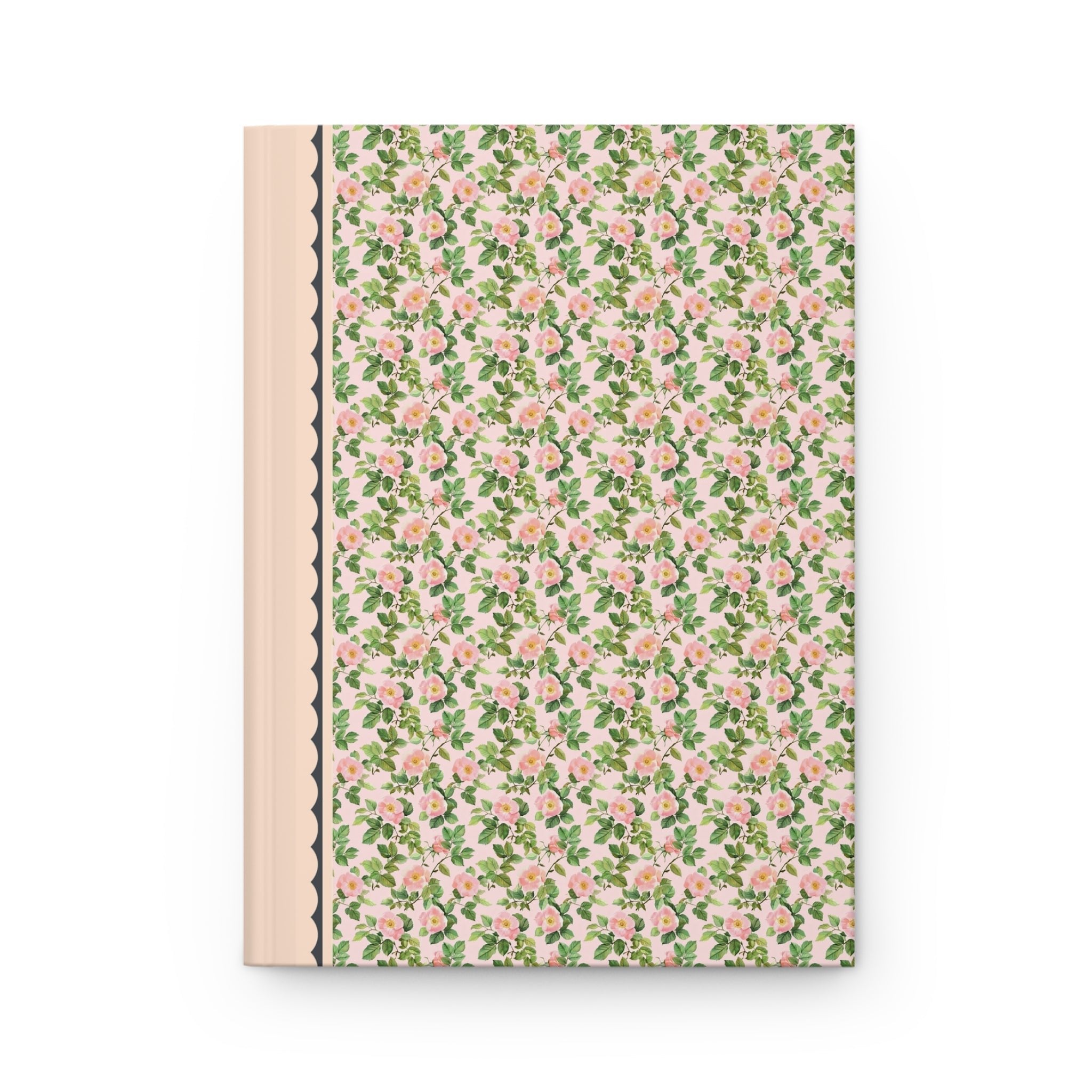 Pink Floral Notebook with Roses