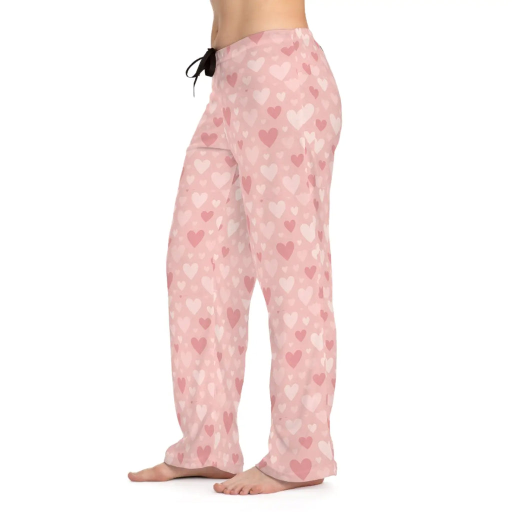 Vibrant Pink Hearts Premium Pajama Pants - DipaliZ
