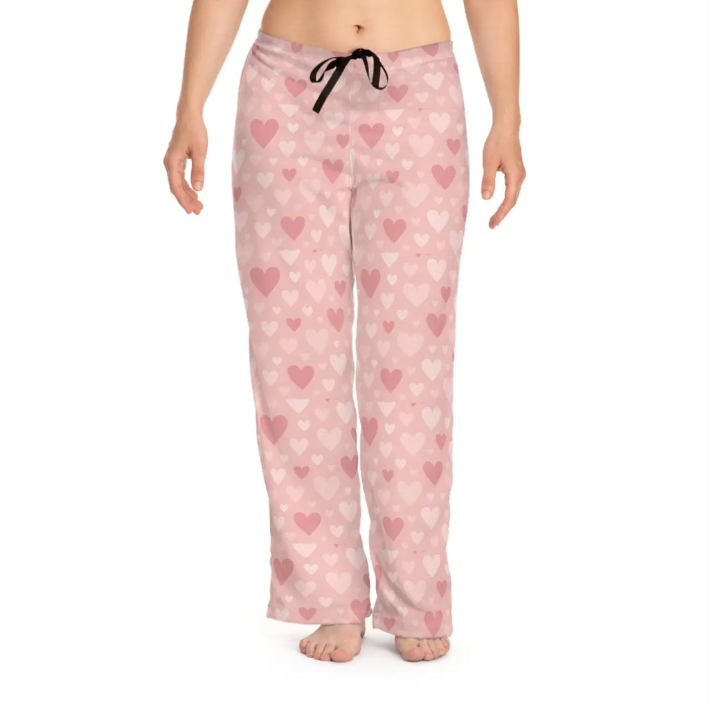 Vibrant Pink Hearts Premium Pajama Pants - DipaliZ
