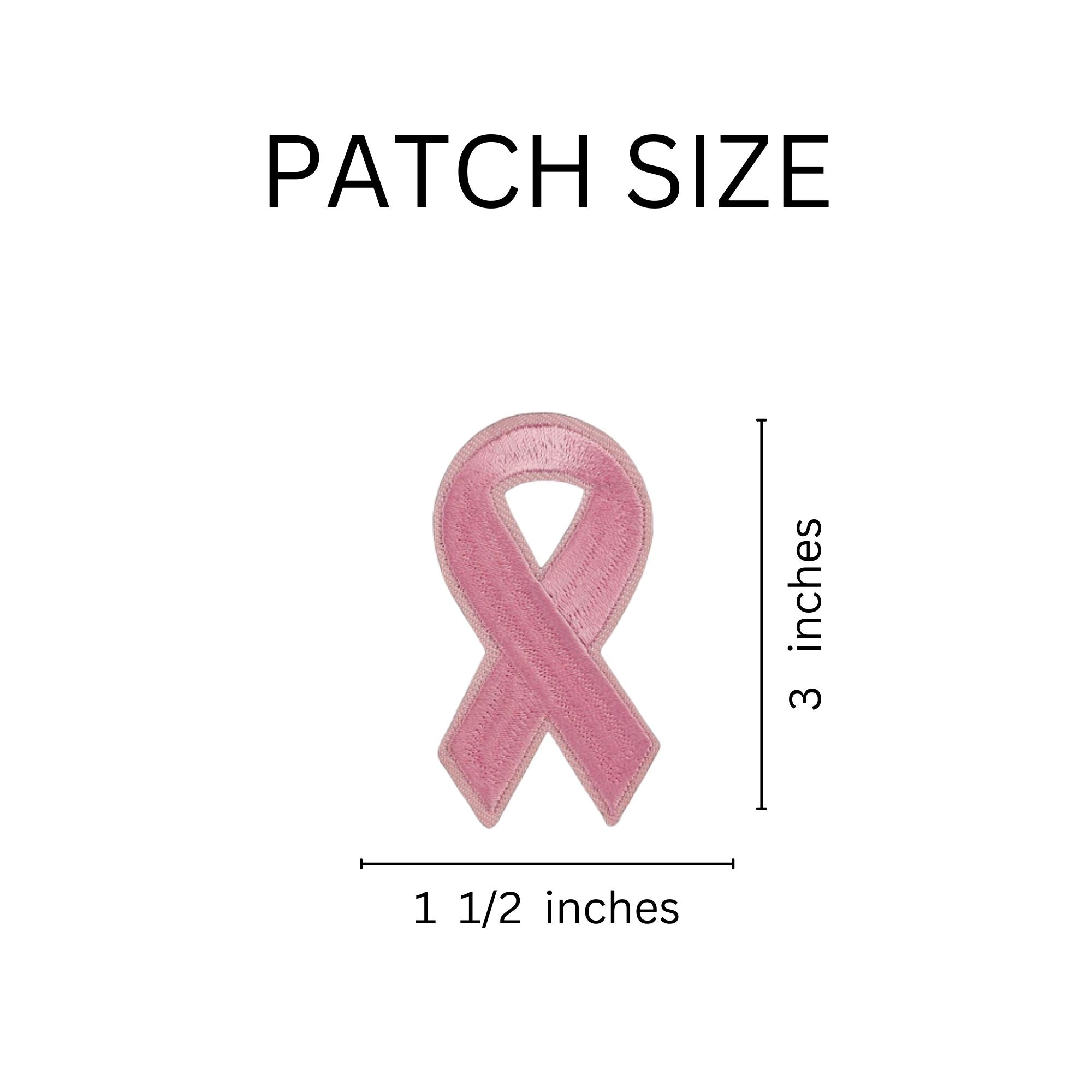 Pink Ribbon Sew-On/Iron-On Patches