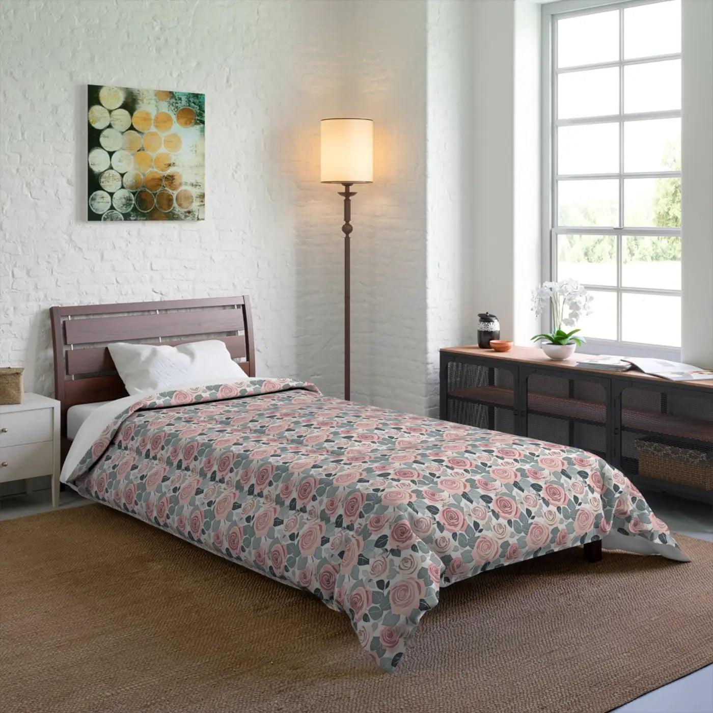 Dreamy Pink Roses Comforter - Transform Chilly Nights - DipaliZ