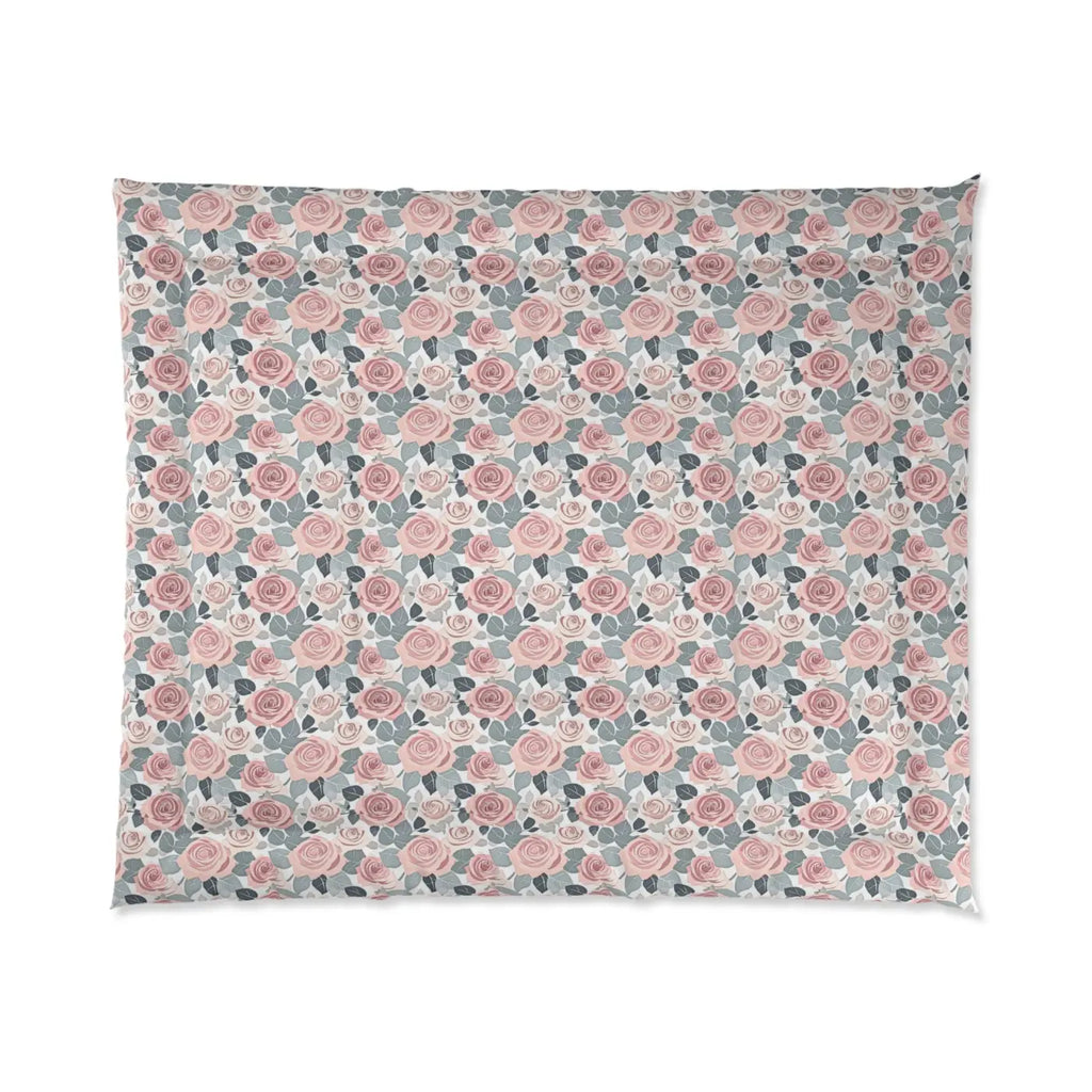 Dreamy Pink Roses Comforter - Transform Chilly Nights - DipaliZ