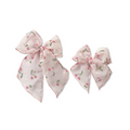 Sheer Cherries Textured Elle Bow