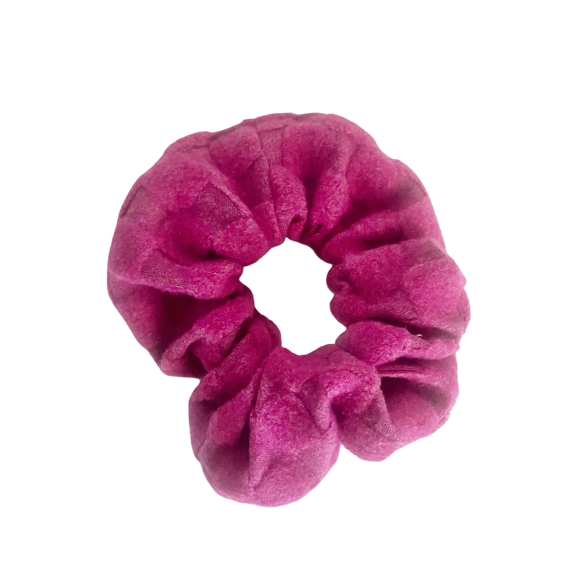 Checkered Textured Knit Scrunchie