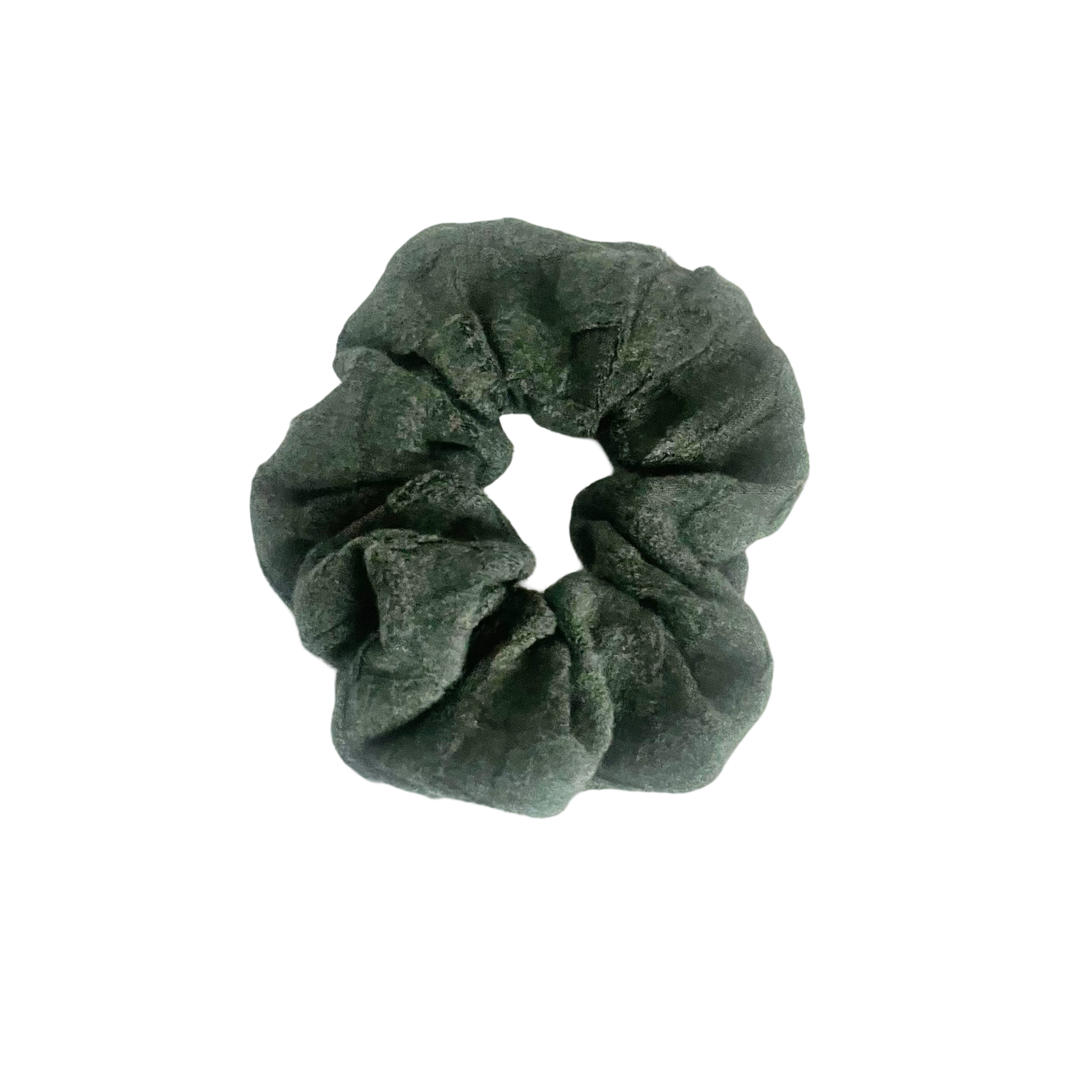 Checkered Textured Knit Scrunchie