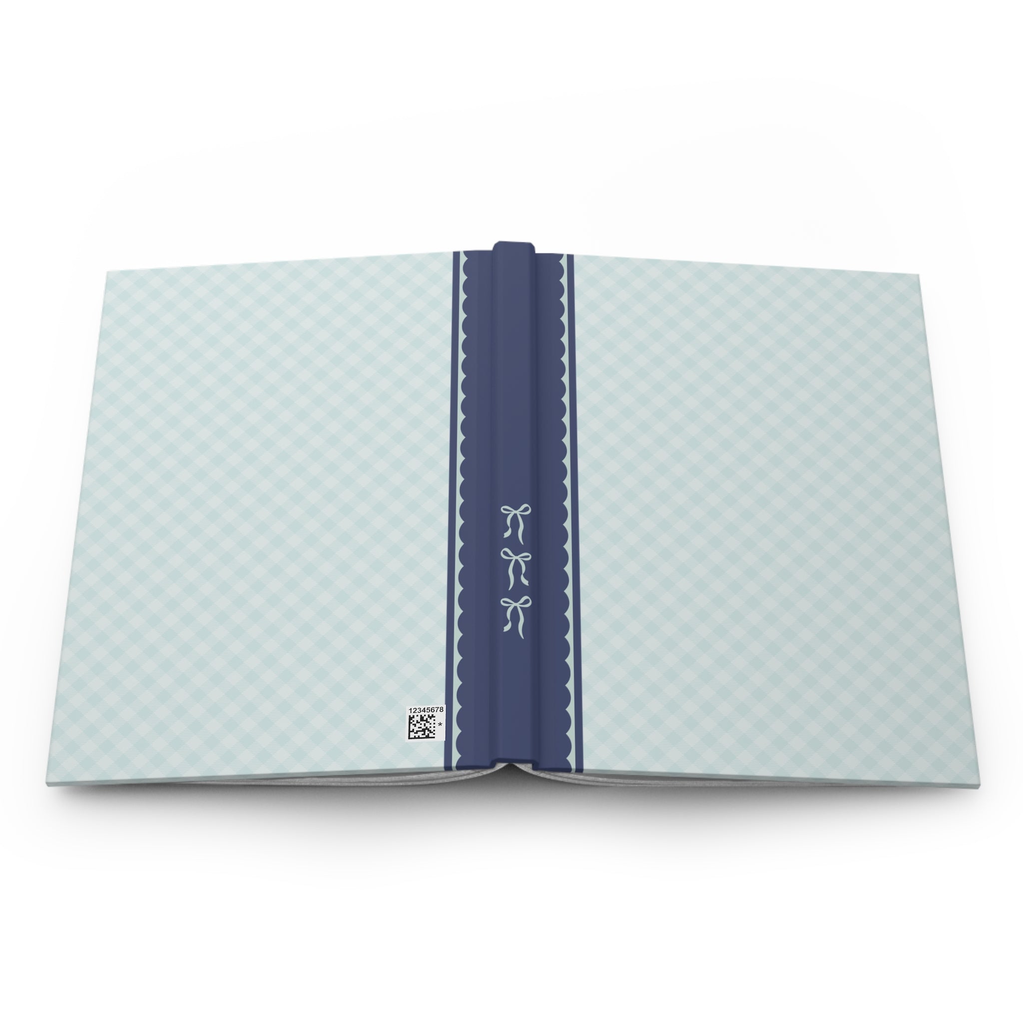 Plaid Notebook: Light Blue