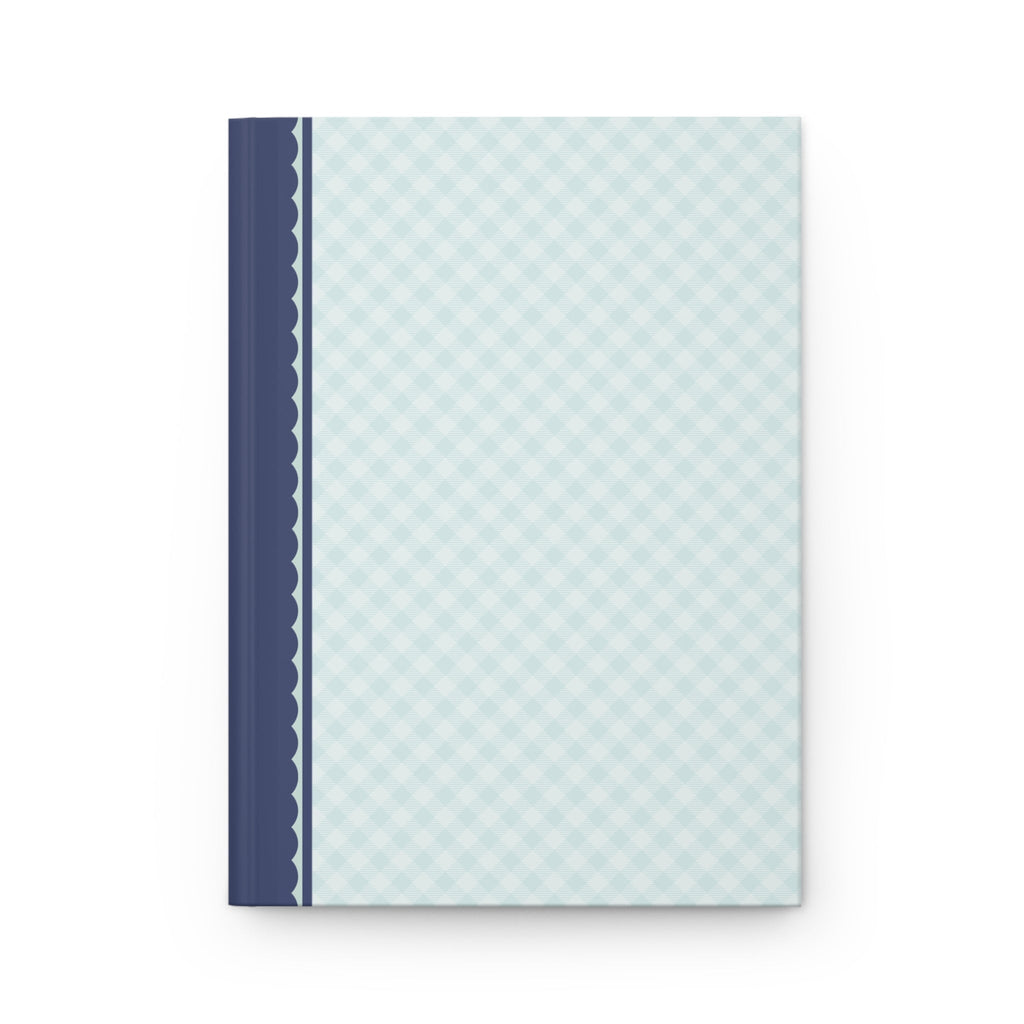 Plaid Notebook: Light Blue