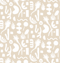 Pool Side Wallpaper, tan and white