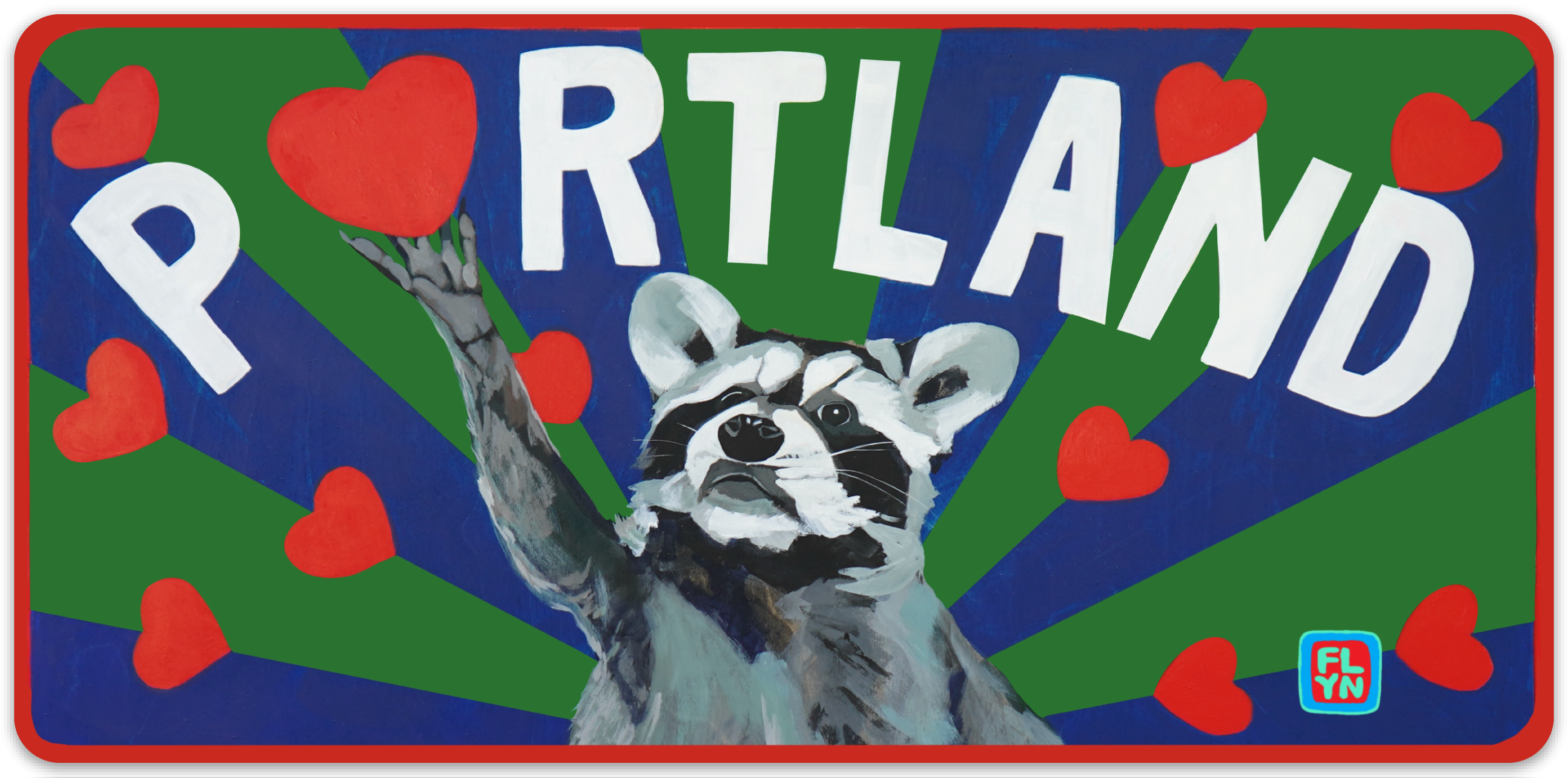 Portland Raccoon sticker