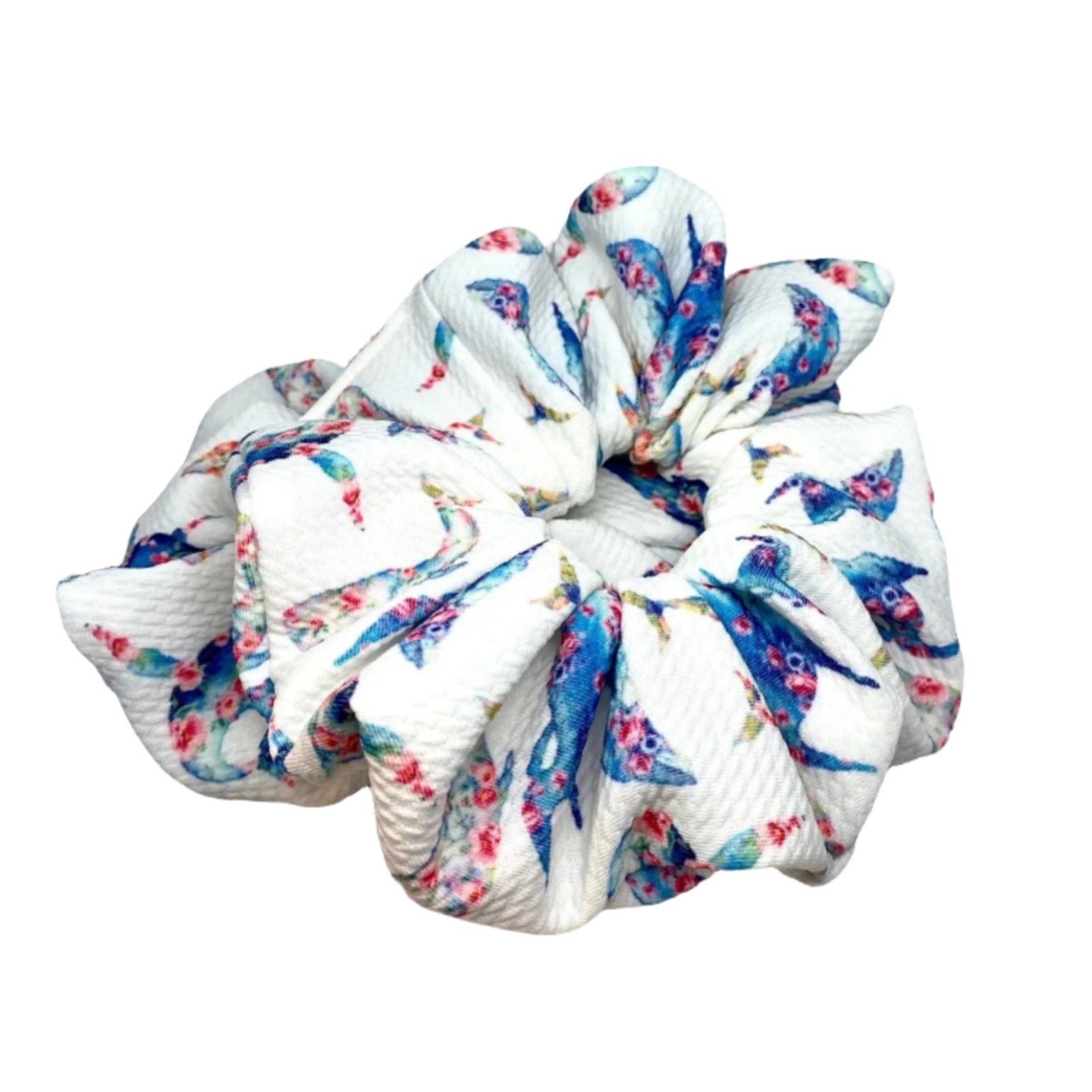 Whale Summer Bullet Scrunchie
