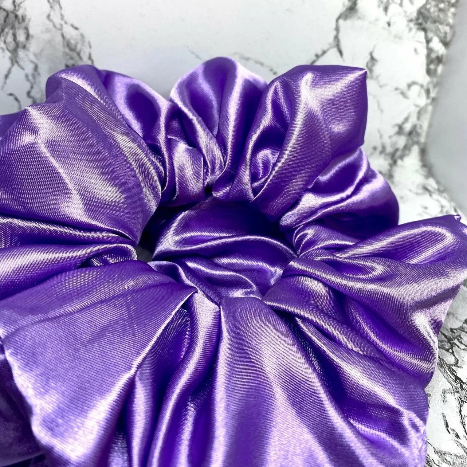 Purple Silk Scrunchie