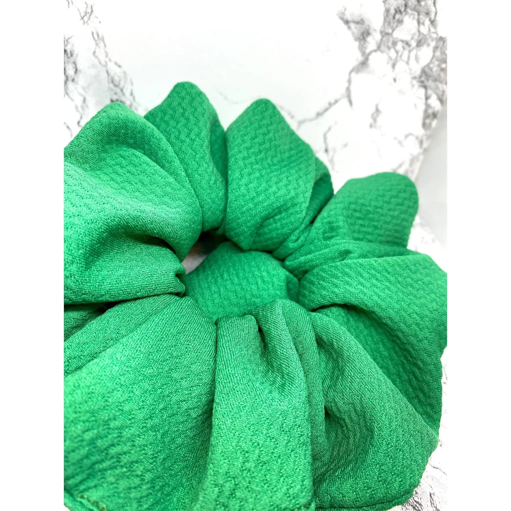 Green Bullet Scrunchie