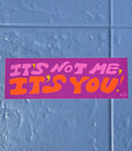 It's Not Me, It's You Bumper Sticker