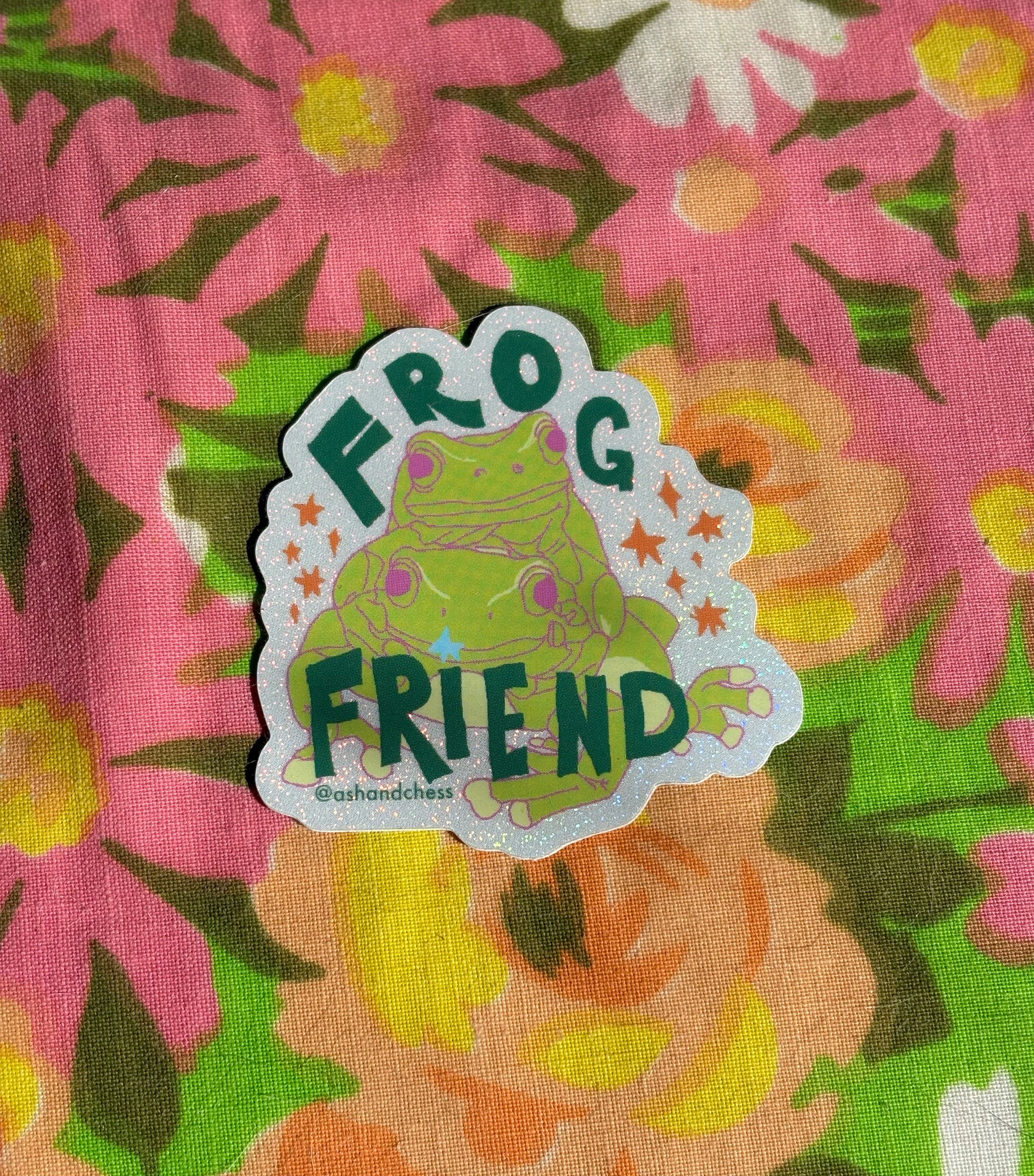 Frog Friend Sticker