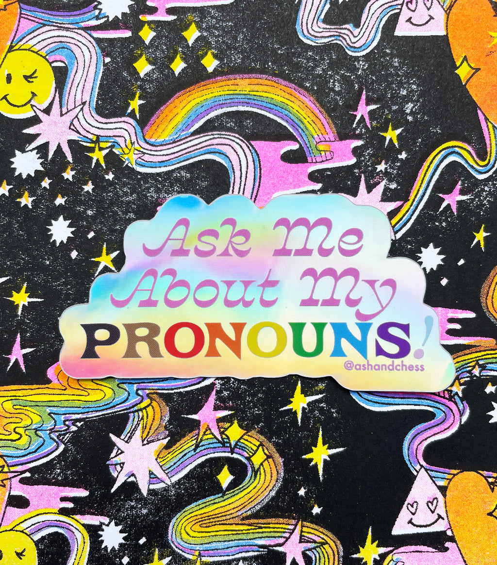 Pronouns Sticker