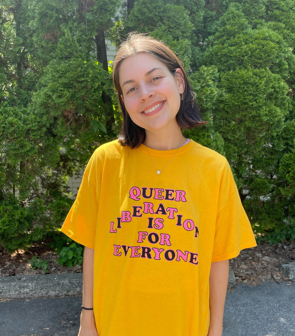 Queer Liberation Is For Everyone T-Shirt SUNFLOWER