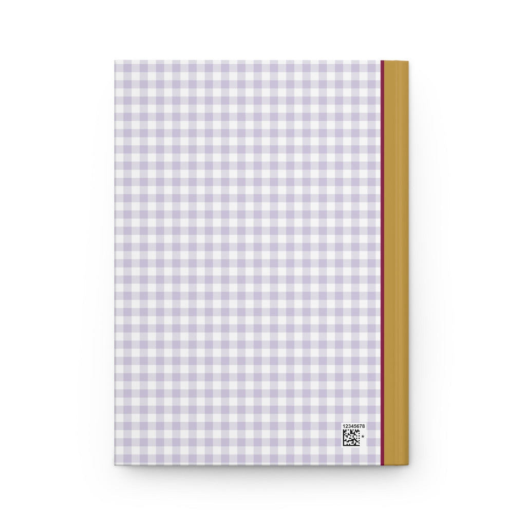 Purple Gingham Notebook