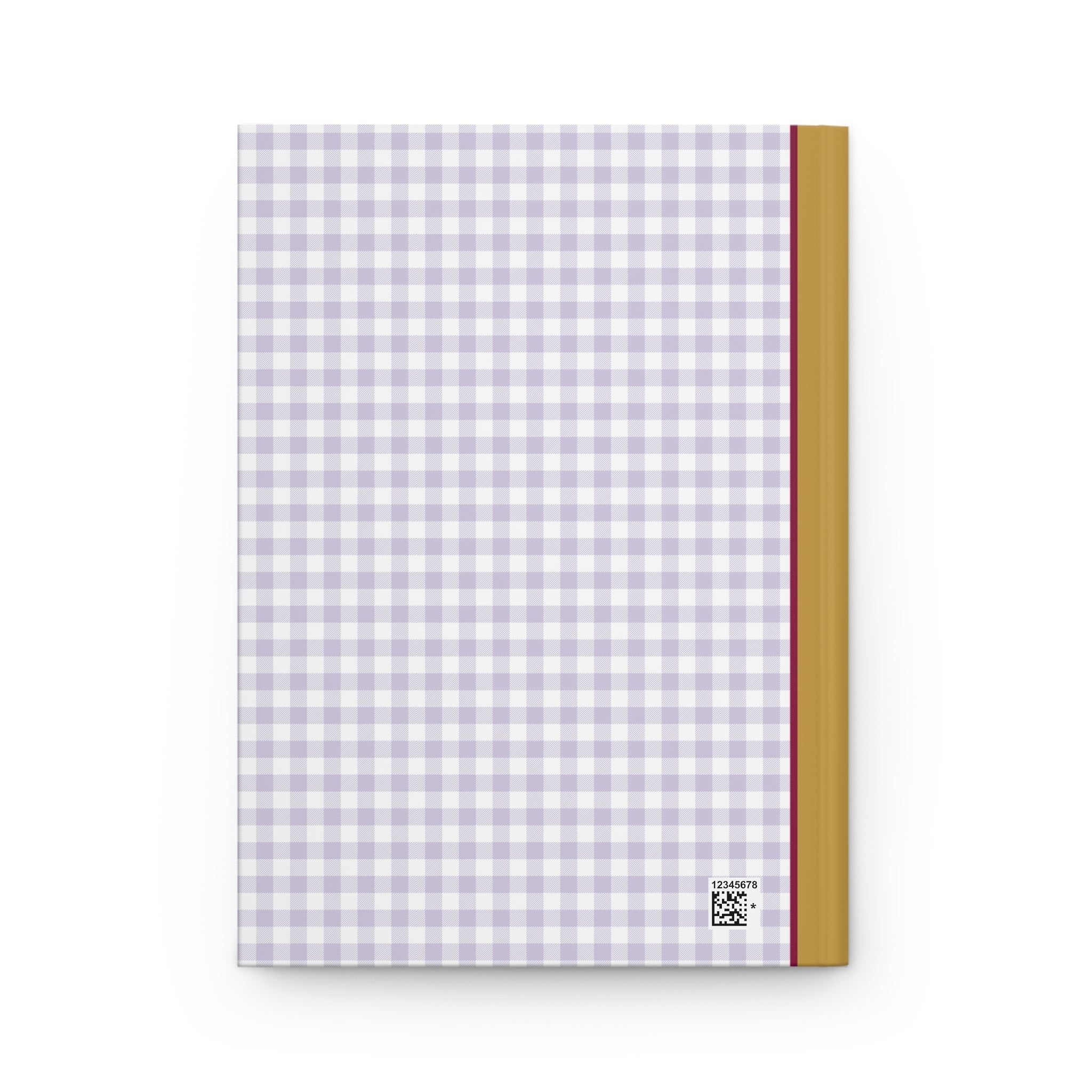 Purple Gingham Notebook