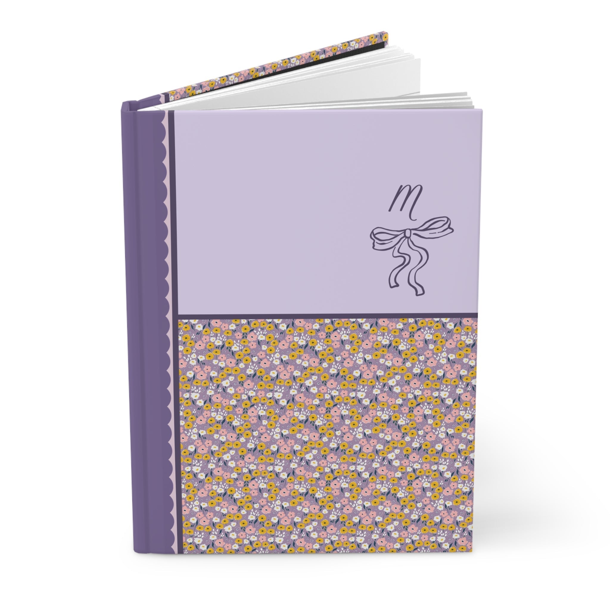 Purple Initial Notebook: M