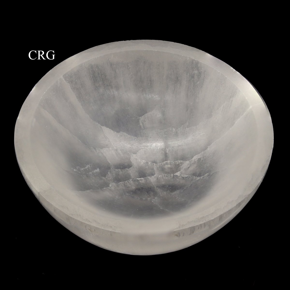 QTY 1 - Selenite Round Bowl / 10cm AVG
