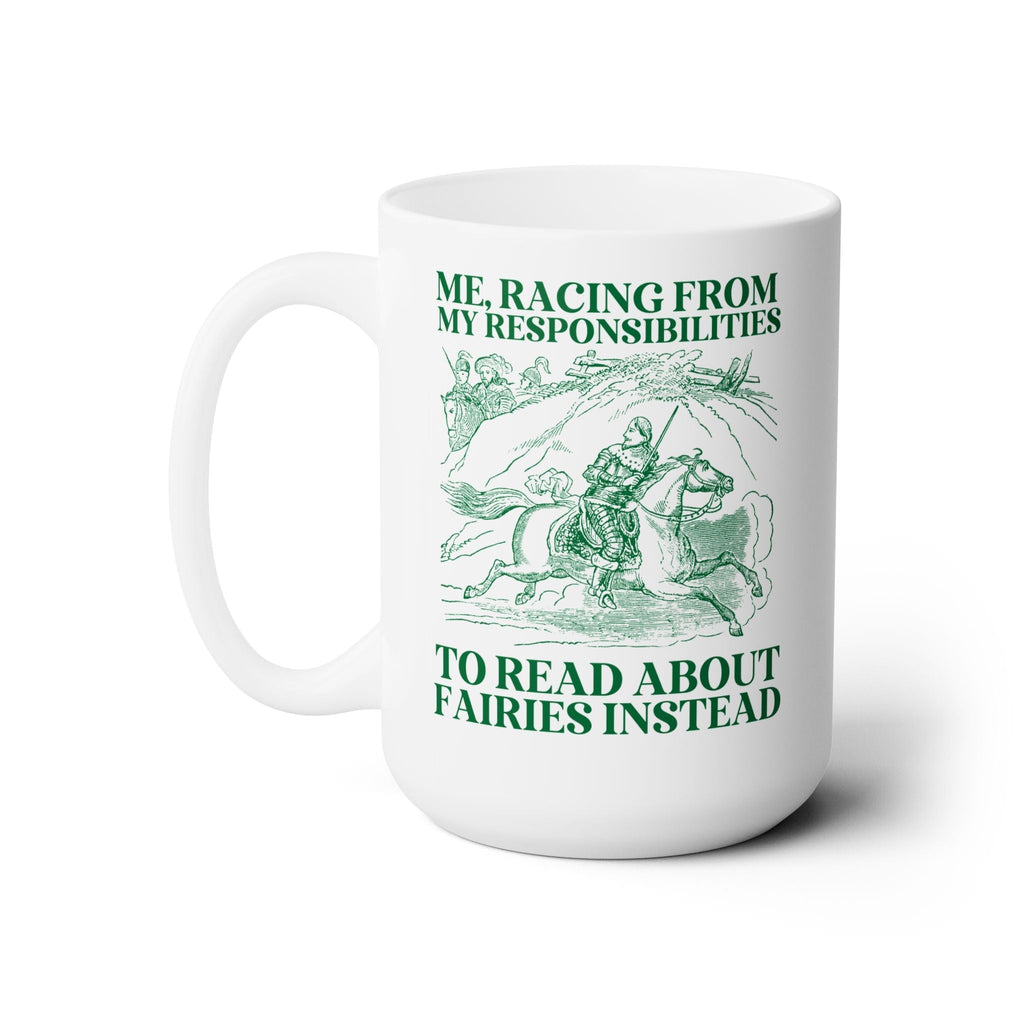 Racing to Read About Fairies Coffee Mug