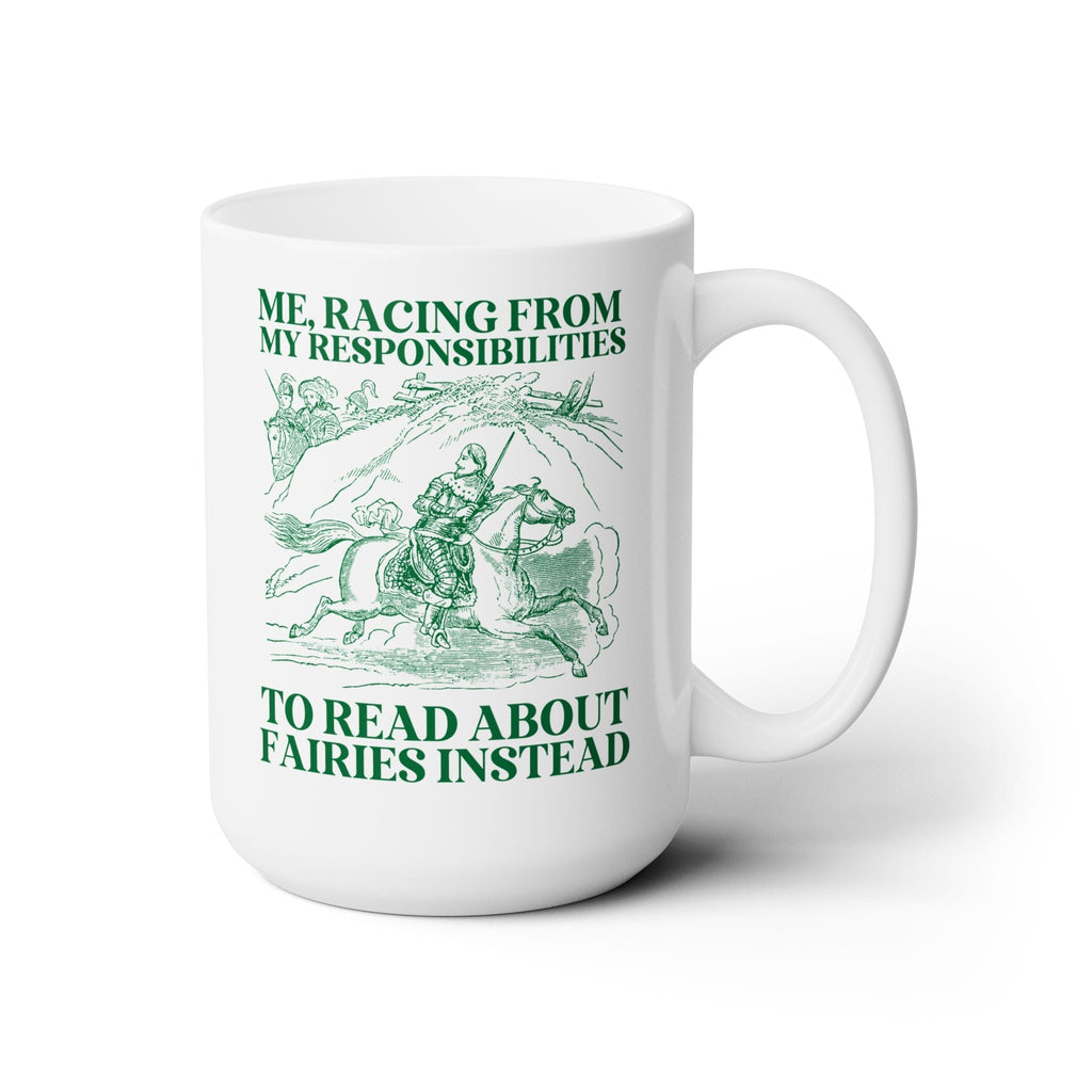 Racing to Read About Fairies Coffee Mug