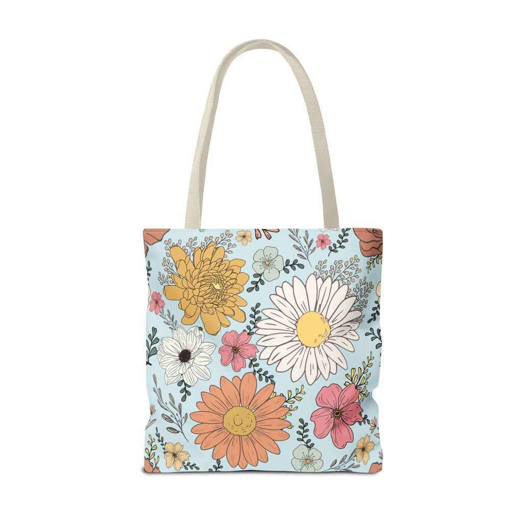 Rage Consumes Me Tote Bag with Flowers and Sheep