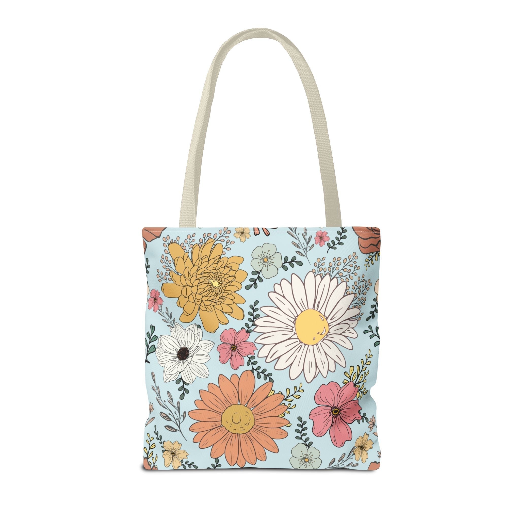 Rage Consumes Me Tote Bag with Flowers and Sheep
