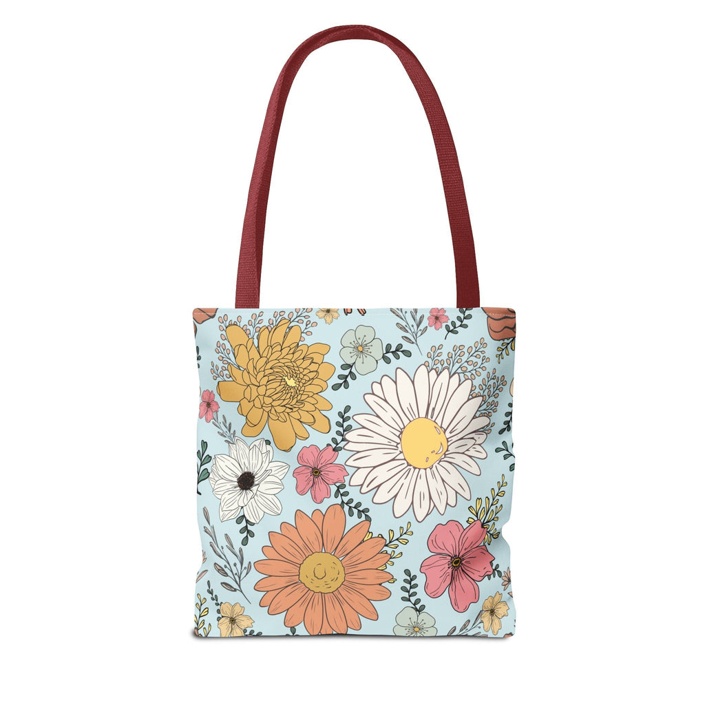 Rage Consumes Me Tote Bag with Flowers and Sheep