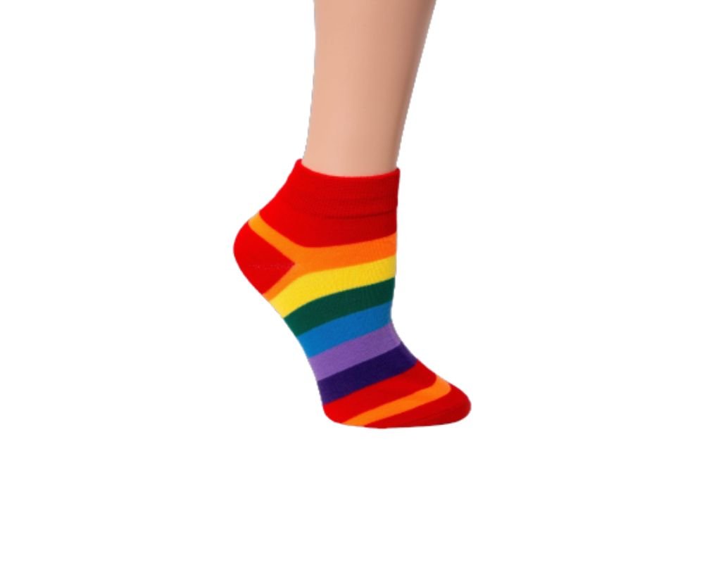 10 Pairs Rainbow Ankle Socks