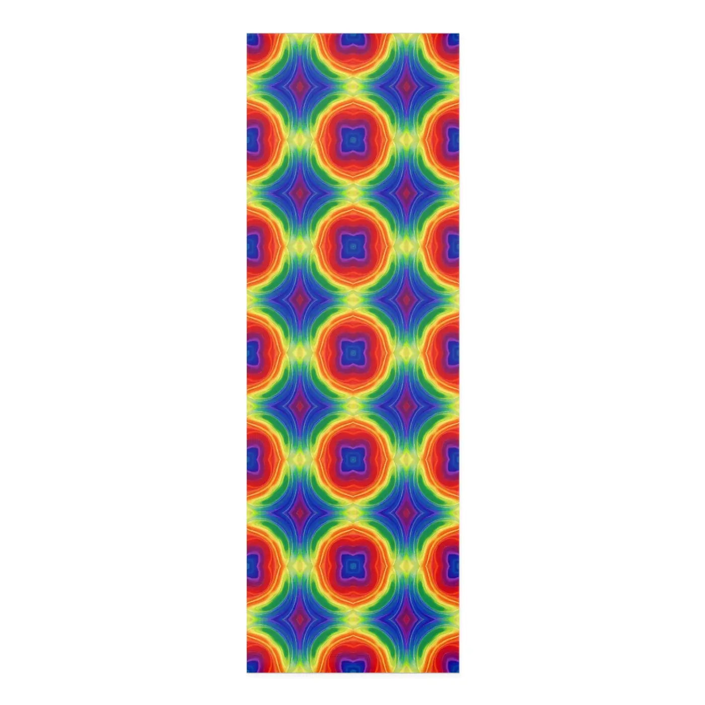 Rainbow Kaleidoscope Foam Yoga Mat Energy Flow - Dipaliz