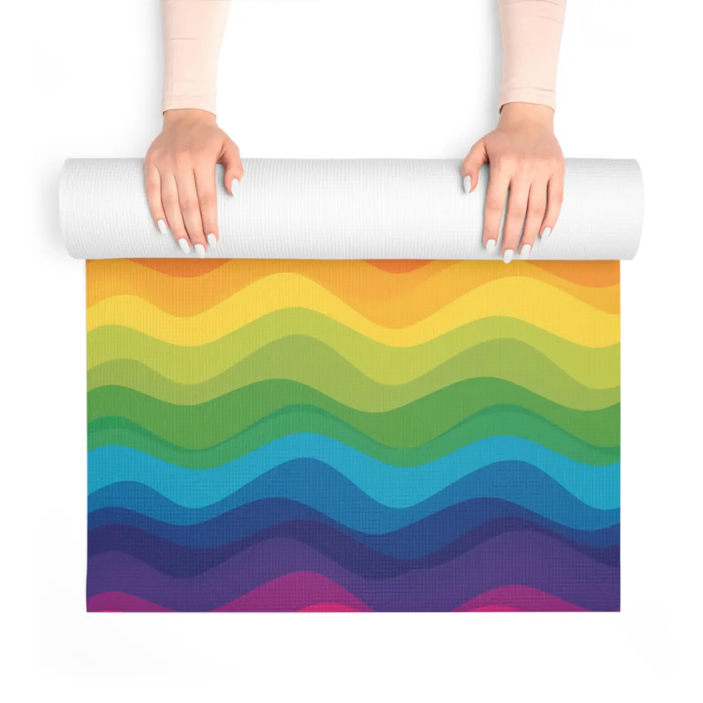 Electric Rainbow Foam Yoga Mat - Energizing Practice Space - Dipaliz