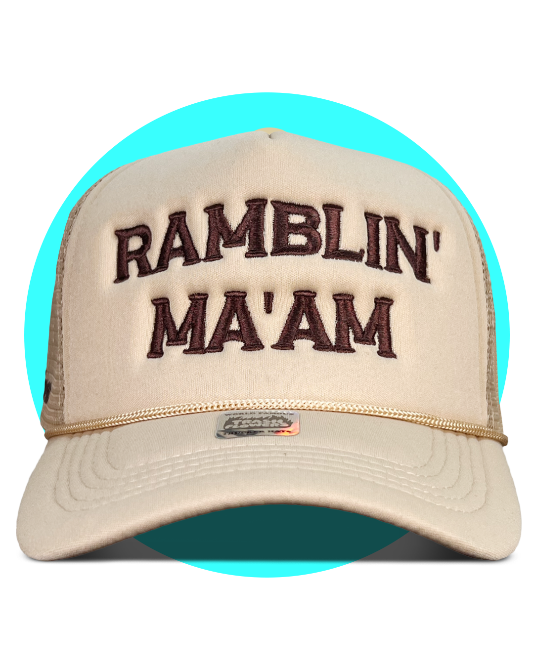 Ramblin' Ma'am Embroidered Trucker Hat