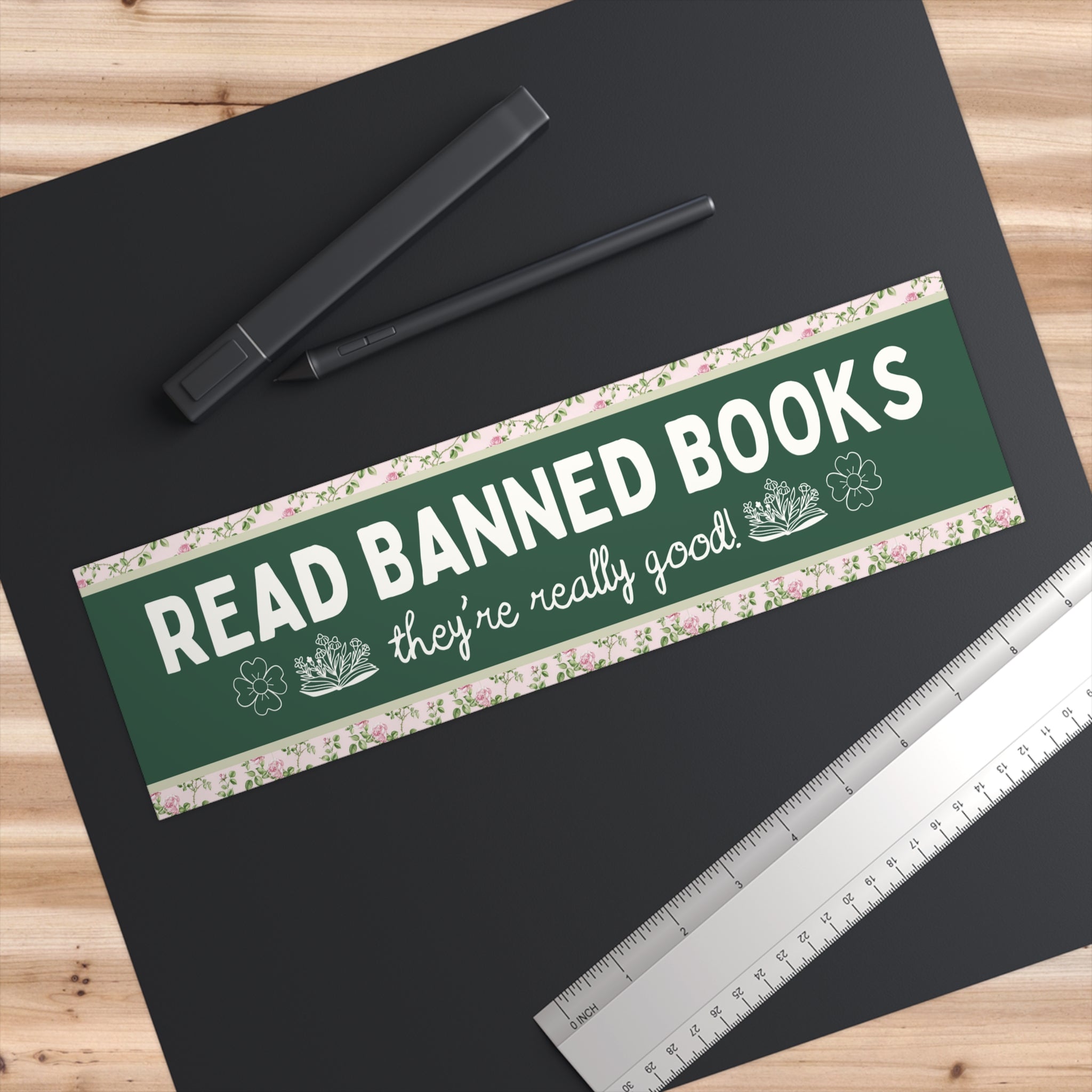 Read Banned Books Bumper Sticker
