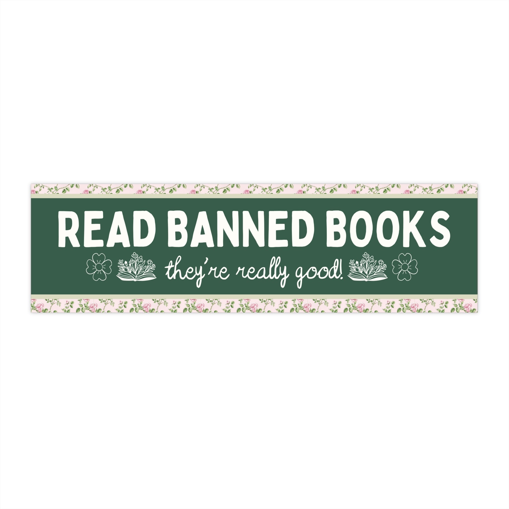 Read Banned Books Bumper Sticker