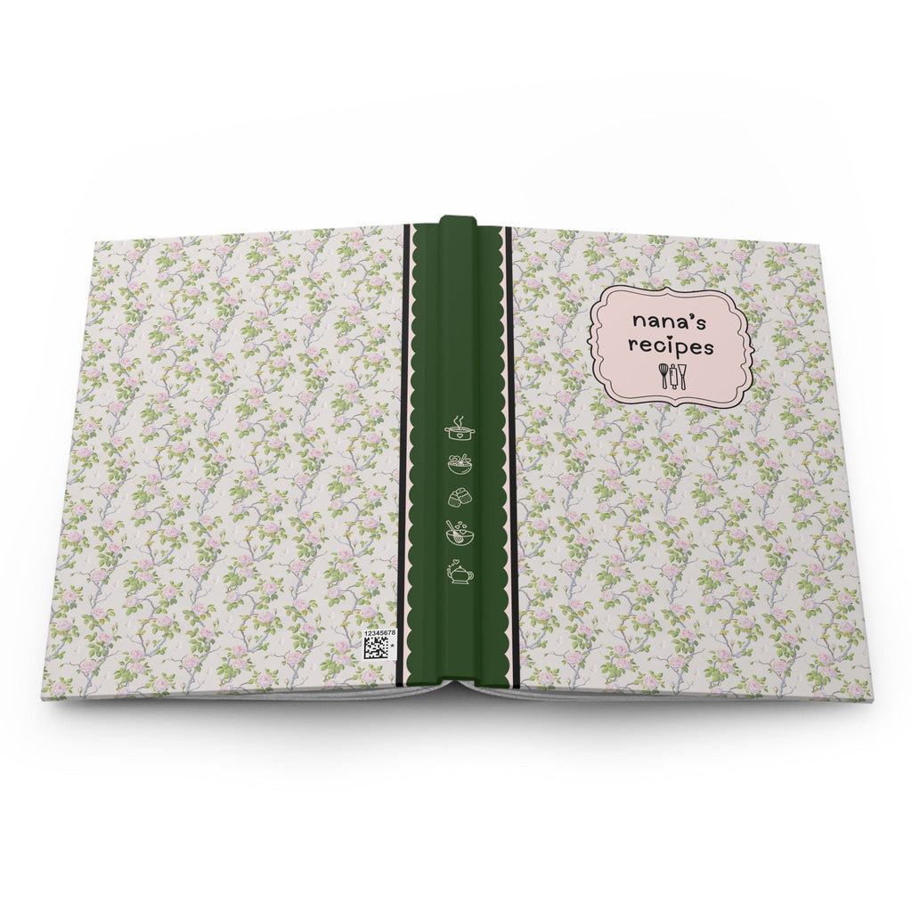 Floral Recipe Notebook: Nana
