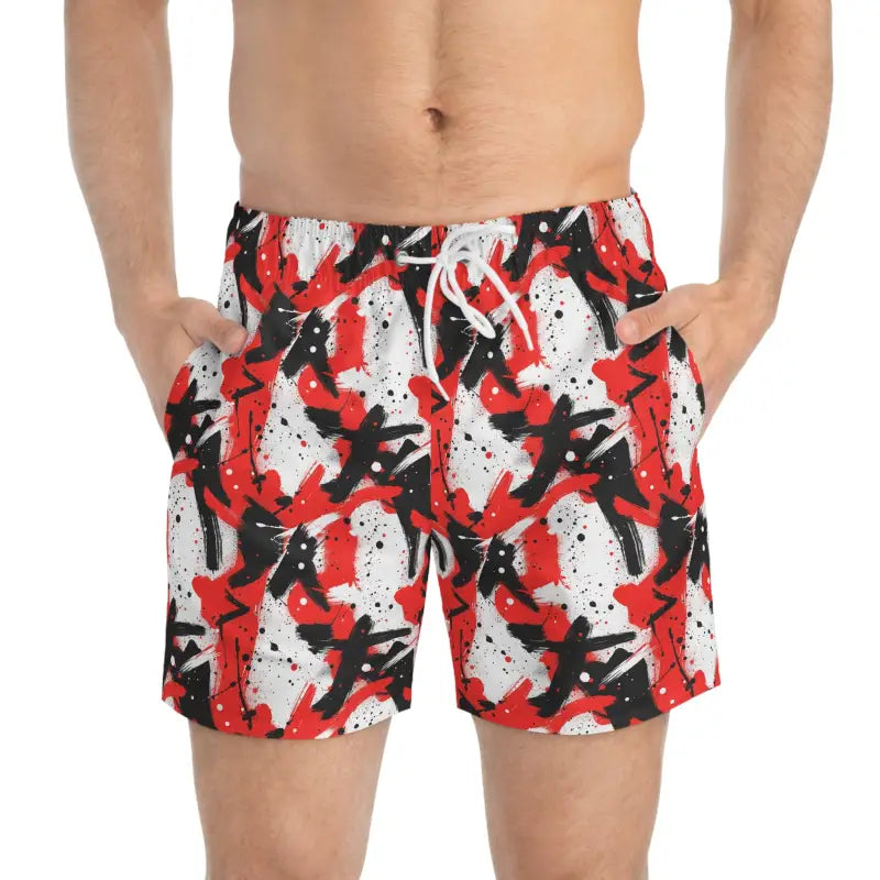 Ocean State Styles Swim Shorts Patterned Drawstring Men