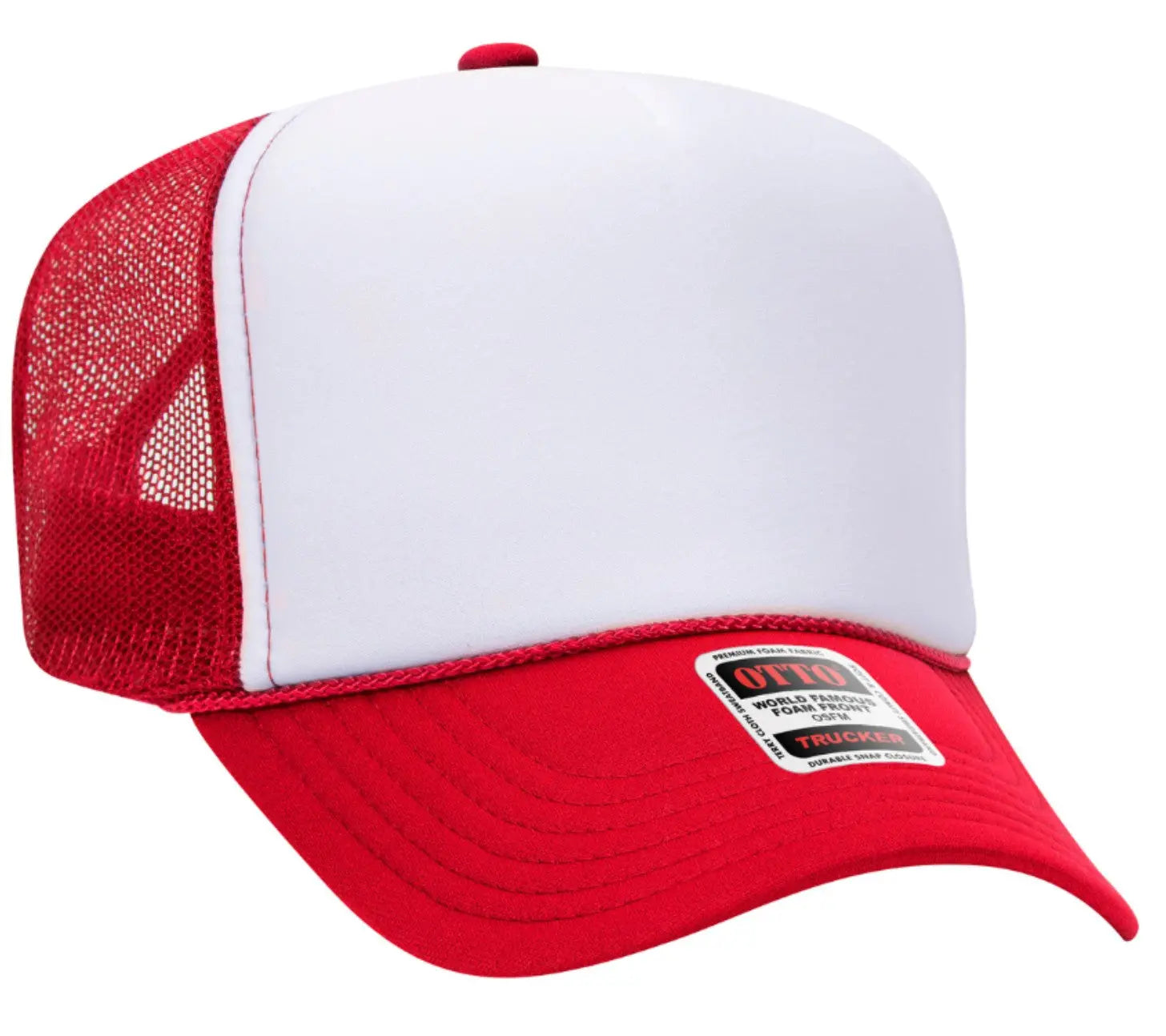 Neon Pink Good Vibes Only Adult Otto Foam Trucker Hat