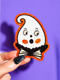 Retro Ghost Halloween Sticker