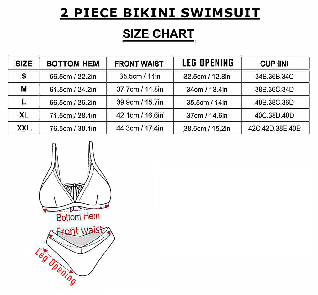Americana Two Piece Bikini Swimsuit