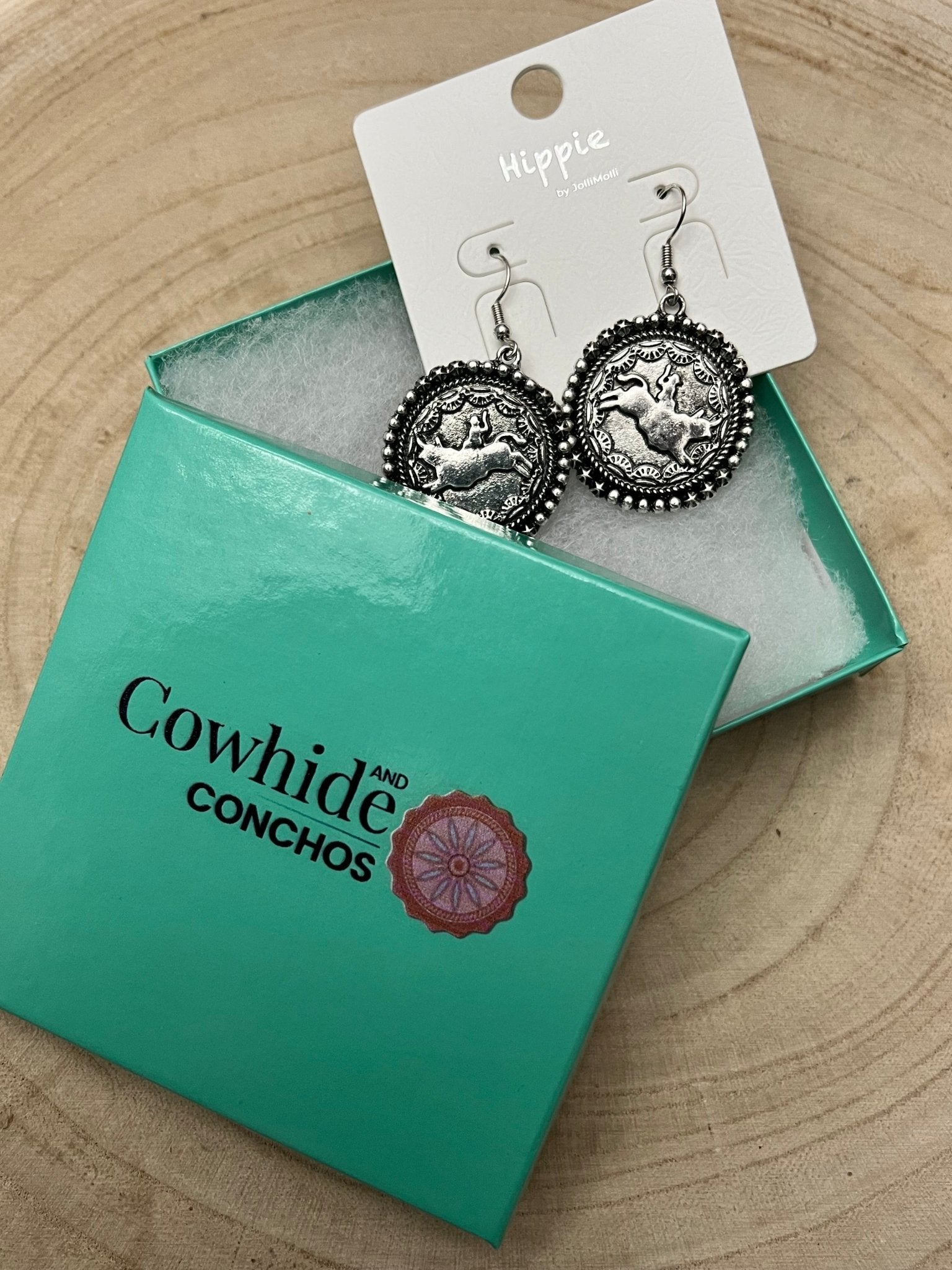 Rodeo Cowboy Pendant Earrings