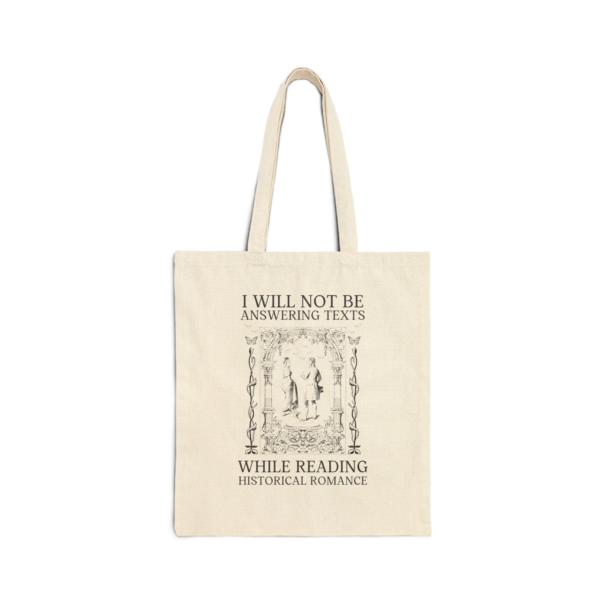 Romance Reader Tote Bag: Silly Historical Romance Tote for Her
