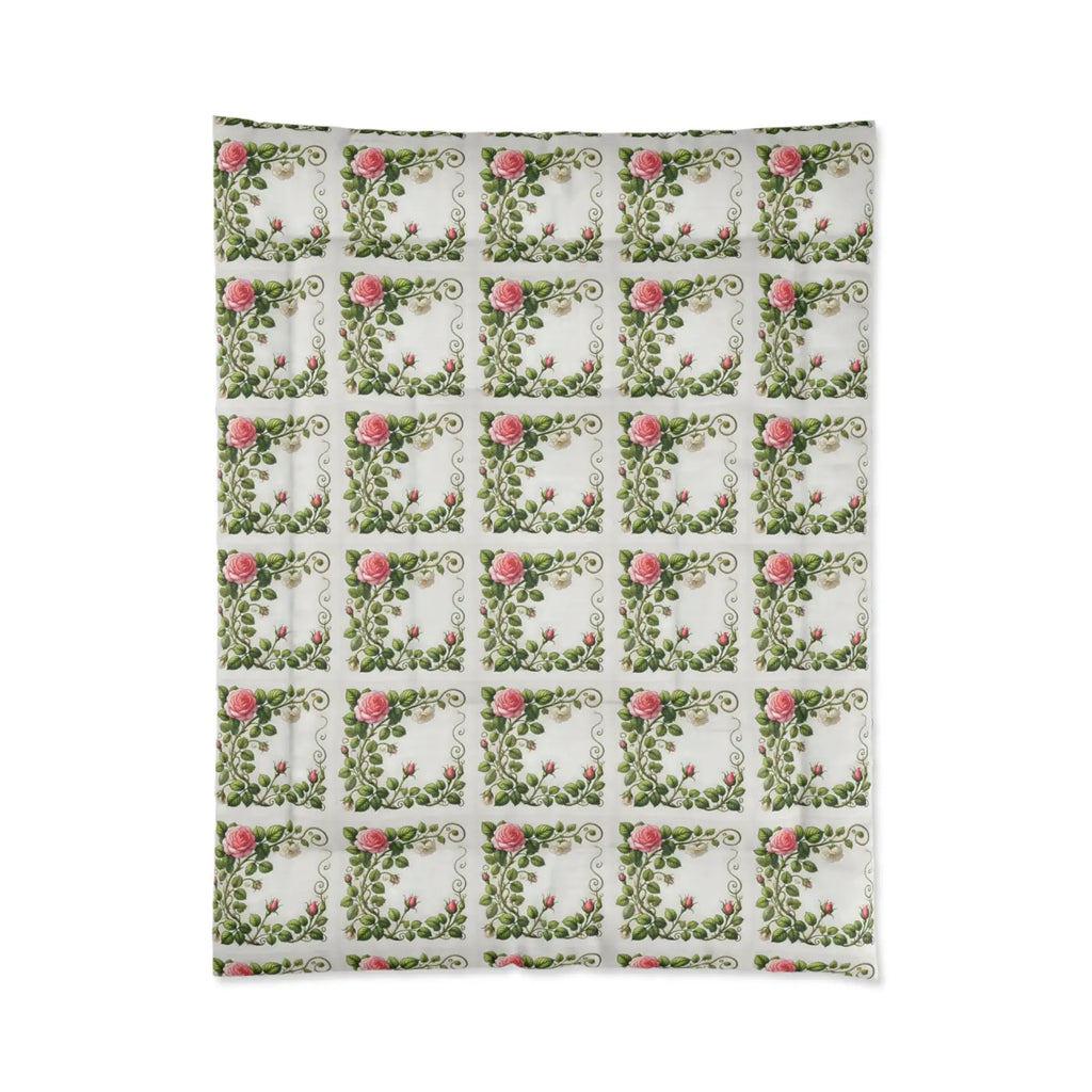 Cozy Rose Climber Comforter - Stylish Home Snuggles - DipaliZ