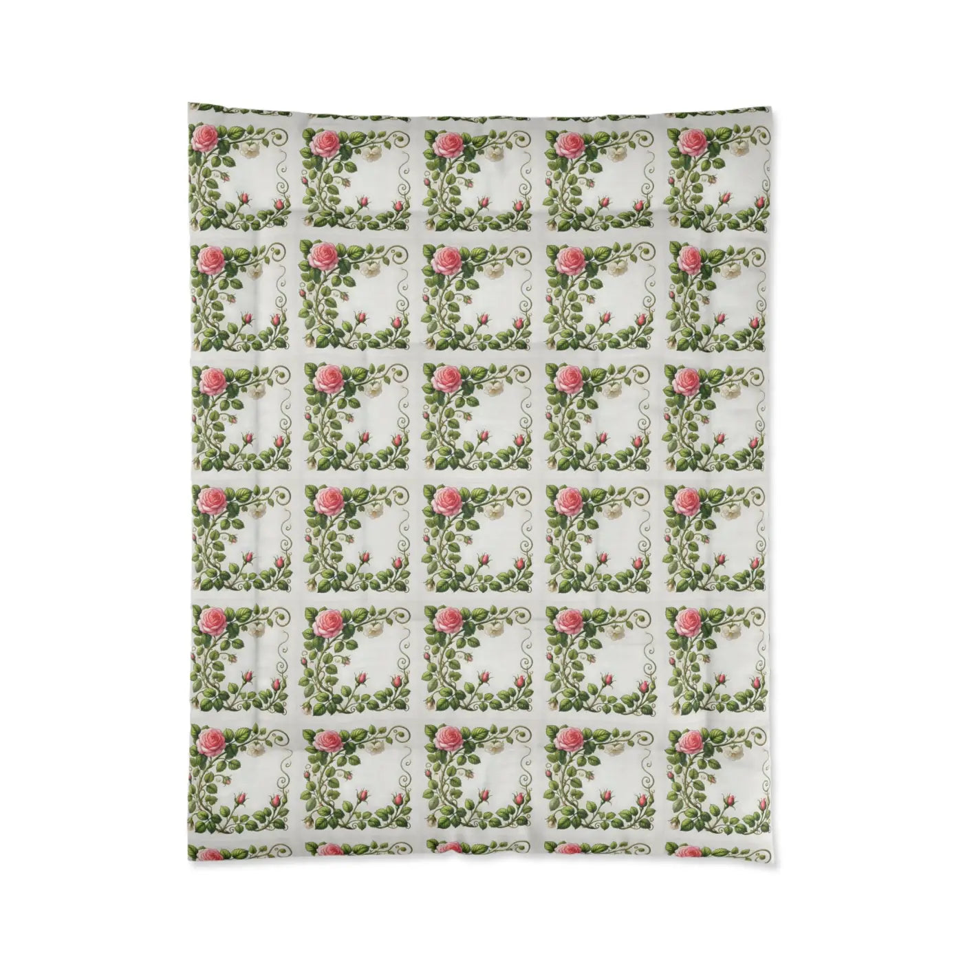 Cozy Rose Climber Comforter - Stylish Home Snuggles - DipaliZ